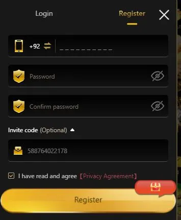 register-login process