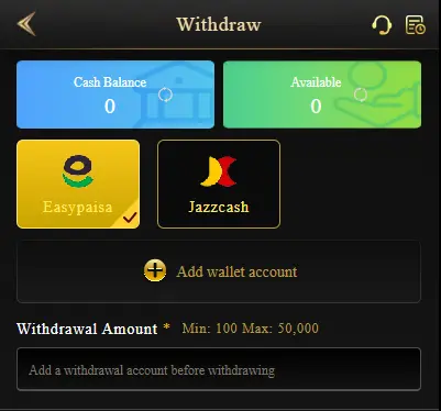 Withdraw process